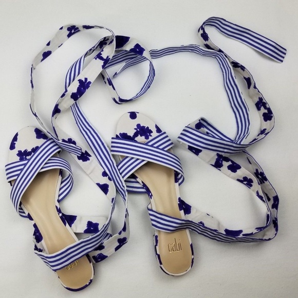 CAbi Spring 2018 Watercolor Tied Up Sandal - Picture 3 of 4